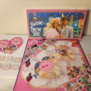 Barbie Dream Date Board Game 1992 Complete – Mattel Vintage